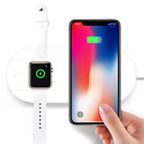 Maxbell 2 in 1 Wireless Charger Charging Stand Dock Pads for Apple Watch Phone - Aladdin Shoppers