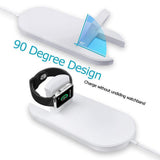 Maxbell 2 in 1 Wireless Charger Charging Stand Dock Pads for Apple Watch Phone - Aladdin Shoppers