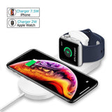 Maxbell 2 in 1 Wireless Charger Charging Stand Dock Pads for Apple Watch Phone - Aladdin Shoppers