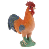 Maxbell 2" Lifelike Plastic Gallic Rooster Farm Animal Model Figure Figurine, Kids Children Learning Toy Gift - Aladdin Shoppers
