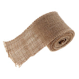 Maxbell 2 Meter Natural Rustic Jute Hessian Burlap Ribbon Trim for Wedding Party 80mm - Aladdin Shoppers