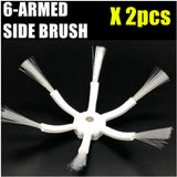 Maxbell 2 Pcs 6 Arms Side Brush for Xiaomi/Roborock S50 S51 S55 Robot Vacuum Cleaner - Aladdin Shoppers