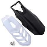 Maxbell 2 Pcs Motorcycle Front Fender Mudguard Wheel Splash Guard Black + White - Aladdin Shoppers