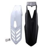 Maxbell 2 Pcs Motorcycle Front Fender Mudguard Wheel Splash Guard Black + White - Aladdin Shoppers