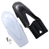 Maxbell 2 Pcs Motorcycle Front Fender Mudguard Wheel Splash Guard Black + White - Aladdin Shoppers