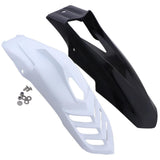 Maxbell 2 Pcs Motorcycle Front Fender Mudguard Wheel Splash Guard Black + White - Aladdin Shoppers