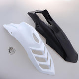 Maxbell 2 Pcs Motorcycle Front Fender Mudguard Wheel Splash Guard Black + White - Aladdin Shoppers