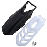Maxbell 2 Pcs Motorcycle Front Fender Mudguard Wheel Splash Guard Black + White - Aladdin Shoppers