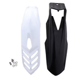 Maxbell 2 Pcs Motorcycle Front Fender Mudguard Wheel Splash Guard Black + White - Aladdin Shoppers