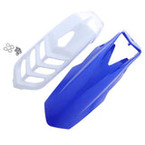 Maxbell 2 Pcs Motorcycle Front Fender Mudguard Wheel Splash Guard Blue + White - Aladdin Shoppers