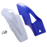 Maxbell 2 Pcs Motorcycle Front Fender Mudguard Wheel Splash Guard Blue + White - Aladdin Shoppers