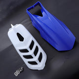 Maxbell 2 Pcs Motorcycle Front Fender Mudguard Wheel Splash Guard Blue + White - Aladdin Shoppers