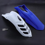 Maxbell 2 Pcs Motorcycle Front Fender Mudguard Wheel Splash Guard Blue + White - Aladdin Shoppers