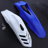 Maxbell 2 Pcs Motorcycle Front Fender Mudguard Wheel Splash Guard Blue + White - Aladdin Shoppers