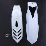 Maxbell 2 Pcs Motorcycle Front Fender Mudguard Wheel Splash Guard White - Aladdin Shoppers