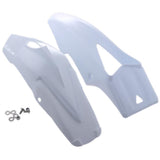 Maxbell 2 Pcs Motorcycle Front Fender Mudguard Wheel Splash Guard White - Aladdin Shoppers
