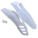 Maxbell 2 Pcs Motorcycle Front Fender Mudguard Wheel Splash Guard White - Aladdin Shoppers