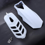 Maxbell 2 Pcs Motorcycle Front Fender Mudguard Wheel Splash Guard White - Aladdin Shoppers