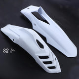 Maxbell 2 Pcs Motorcycle Front Fender Mudguard Wheel Splash Guard White - Aladdin Shoppers