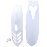 Maxbell 2 Pcs Motorcycle Front Fender Mudguard Wheel Splash Guard White - Aladdin Shoppers