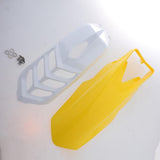 Maxbell 2 Pcs Motorcycle Front Fender Mudguard Wheel Splash Guard Yellow + White - Aladdin Shoppers