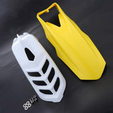 Maxbell 2 Pcs Motorcycle Front Fender Mudguard Wheel Splash Guard Yellow + White - Aladdin Shoppers