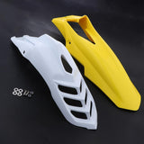 Maxbell 2 Pcs Motorcycle Front Fender Mudguard Wheel Splash Guard Yellow + White - Aladdin Shoppers