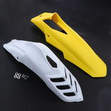Maxbell 2 Pcs Motorcycle Front Fender Mudguard Wheel Splash Guard Yellow + White - Aladdin Shoppers