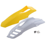 Maxbell 2 Pcs Motorcycle Front Fender Mudguard Wheel Splash Guard Yellow + White - Aladdin Shoppers