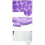 Maxbell 2 Pcs Xmas Bathmat Toilet Set Mat & Lid Cover Bathroom Set Purple - Aladdin Shoppers