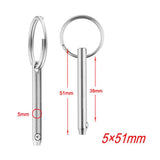 Maxbell 2 pieces 316 Stainless Steel Boat Top Deck Hinge Quick Release Pin 5x51mm - Aladdin Shoppers