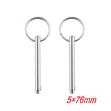 Maxbell 2 pieces 316 Stainless Steel Boat Top Deck Hinge Quick Release Pin 5x76mm - Aladdin Shoppers
