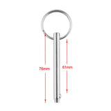 Maxbell 2 pieces 316 Stainless Steel Boat Top Deck Hinge Quick Release Pin 5x76mm - Aladdin Shoppers