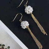 Maxbell 2 Pieces 925 Sterling Silver Earrings Drop Dangle Long Tassel Earrings Findings - Aladdin Shoppers