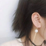 Maxbell 2 Pieces 925 Sterling Silver Earrings Drop Dangle Long Tassel Earrings Findings - Aladdin Shoppers