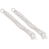 Maxbell 2 Pieces 925 Sterling Silver Earrings Drop Dangle Long Tassel Earrings Findings - Aladdin Shoppers