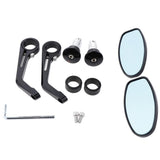 Maxbell 2 Pieces Aluminum Alloy Motorcycle Side Mirrors and Rearview Black - Aladdin Shoppers