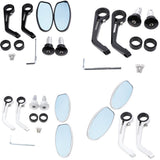 Maxbell 2 Pieces Aluminum Alloy Motorcycle Side Mirrors and Rearview Black - Aladdin Shoppers
