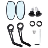 Maxbell 2 Pieces Aluminum Alloy Motorcycle Side Mirrors and Rearview Black - Aladdin Shoppers