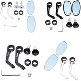 Maxbell 2 Pieces Aluminum Alloy Motorcycle Side Mirrors and Rearview Black - Aladdin Shoppers