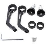 Maxbell 2 Pieces Aluminum Alloy Motorcycle Side Mirrors and Rearview Black - Aladdin Shoppers