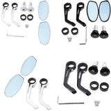 Maxbell 2 Pieces Aluminum Alloy Motorcycle Side Mirrors and Rearview Black - Aladdin Shoppers