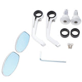 Maxbell 2 Pieces Aluminum Alloy Motorcycle Side Mirrors and Rearview Silver - Aladdin Shoppers