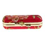 Maxbell 2 Pieces Embroidered Brocade Lipstick Case Holder With Mirror,Chinese Traditional Flower Design Makeup Jewelry Holder Box Lip Balm Carry Case Travel Random Color - Aladdin Shoppers