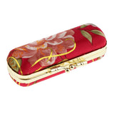 Maxbell 2 Pieces Embroidered Brocade Lipstick Case Holder With Mirror,Chinese Traditional Flower Design Makeup Jewelry Holder Box Lip Balm Carry Case Travel Random Color - Aladdin Shoppers