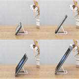 Maxbell 2 Pieces Foldable Adjustable L Two Mobile Phone Holder Stand Black - Aladdin Shoppers