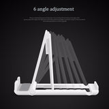 Maxbell 2 Pieces Foldable Adjustable L Two Mobile Phone Holder Stand Black - Aladdin Shoppers