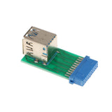 Maxbell 2-Port USB 3.0 SuperSpeed Female A To 20 PIN Female Adapter Board Connector - Aladdin Shoppers