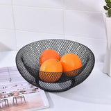 Maxbell 2 Tier Iron Fruit Basket Fruit Plate Dried Fruit Candy Storage Basket Black - Aladdin Shoppers