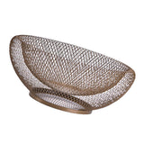 Maxbell 2 Tier Iron Fruit Basket Fruit Plate Dried Fruit Candy Storage Basket Golden - Aladdin Shoppers